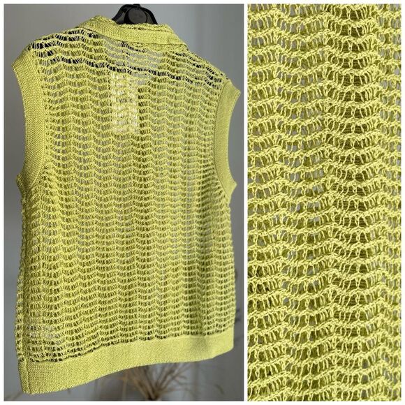 ZARA TEXTURED KNIT VEST LIMITED EDITION - Picture 9 of 10